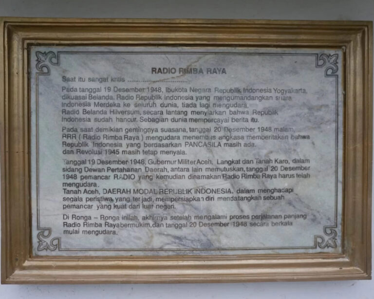 RADIO RIMBA RAYA SEBAGAI BUKTI NASIONALISME ACEH DAN SEJARAH ...